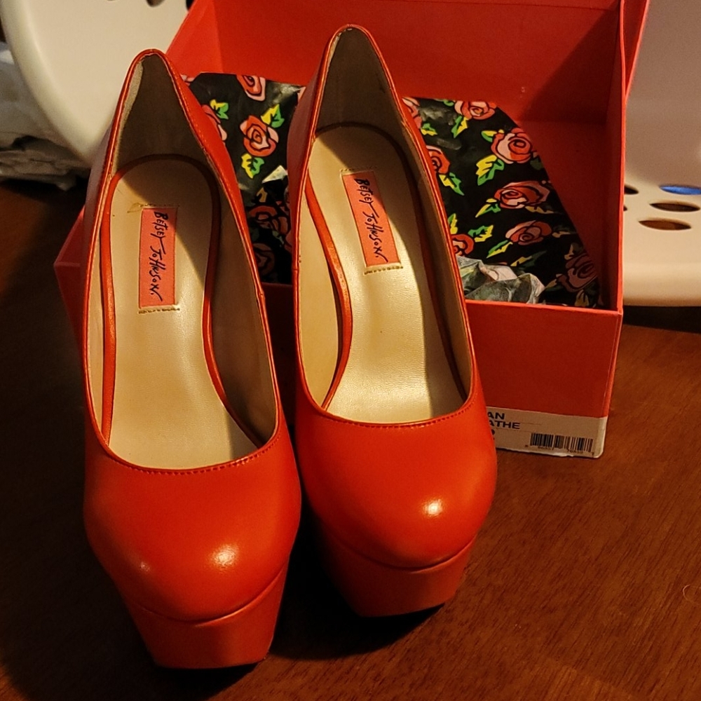 Betsey Johnson red stiletto